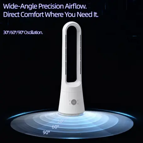 Hot Cool Bladeless Tower Fläkt Smart luftrenare med fjärrkontroll