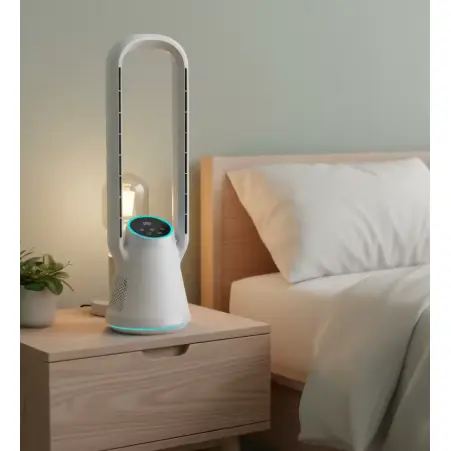 Household Bladeless Fan Quiet Air Purifier Fan With Remote Control
